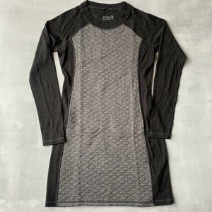 Smartwool Womens Peak Quilted Long Sleeve Mini Dress Pockets Medium